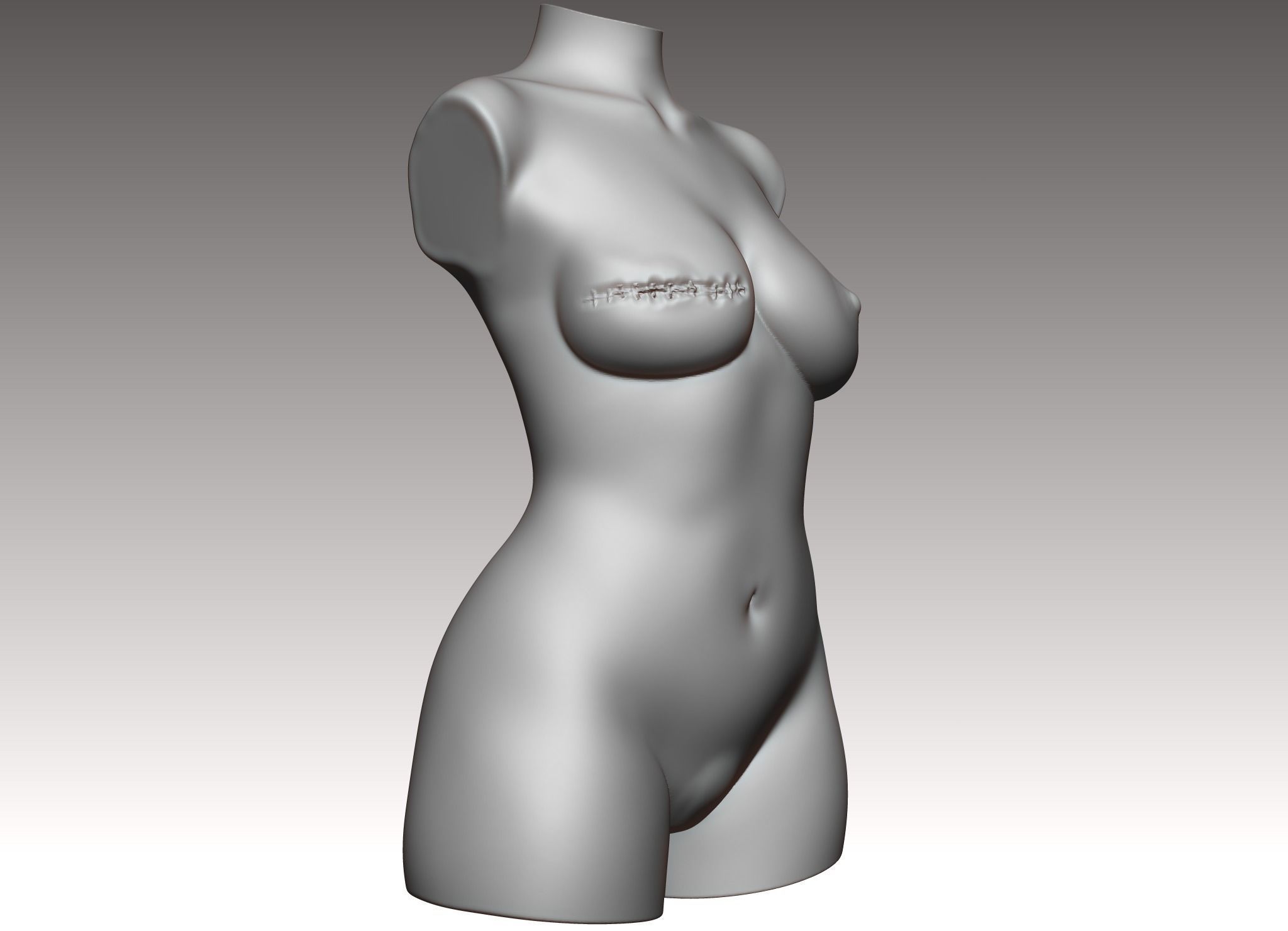 Pink ribbon Movement 3D print model 3D print model_3