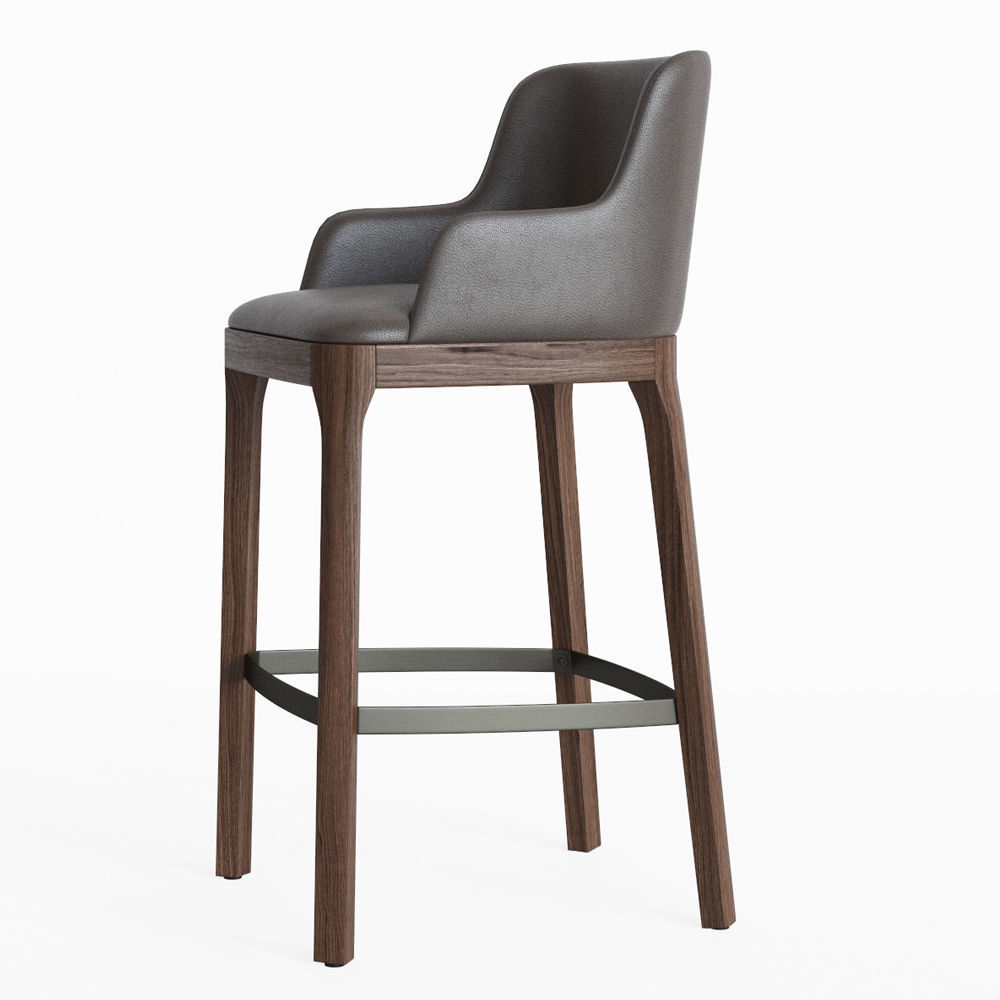 Magda Seating Barstool CattelanItalia 3D model_1