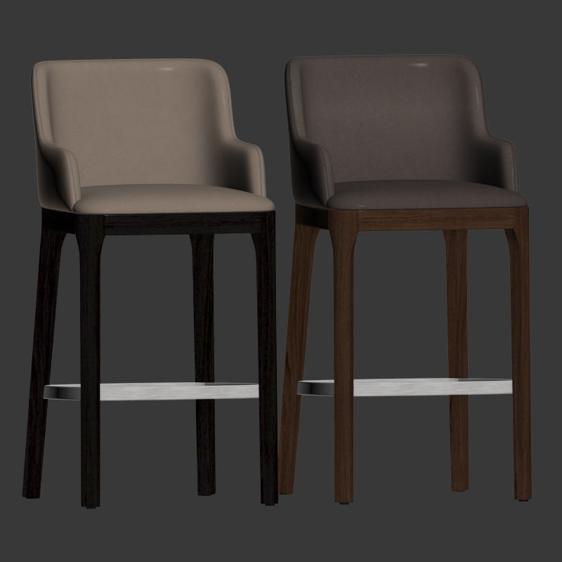 Magda Seating Barstool CattelanItalia 3D model_3