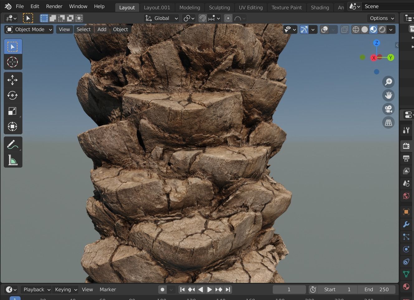 Phoenix Palm tree - variant02 - photoscan 3D model_14