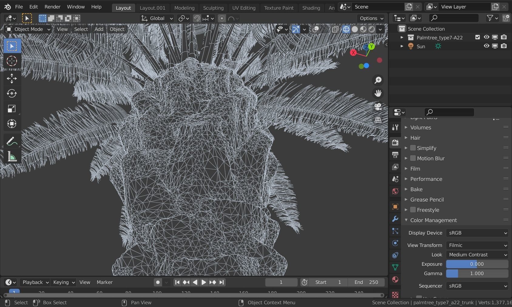 Phoenix Palm tree - variant02 - photoscan 3D model_7