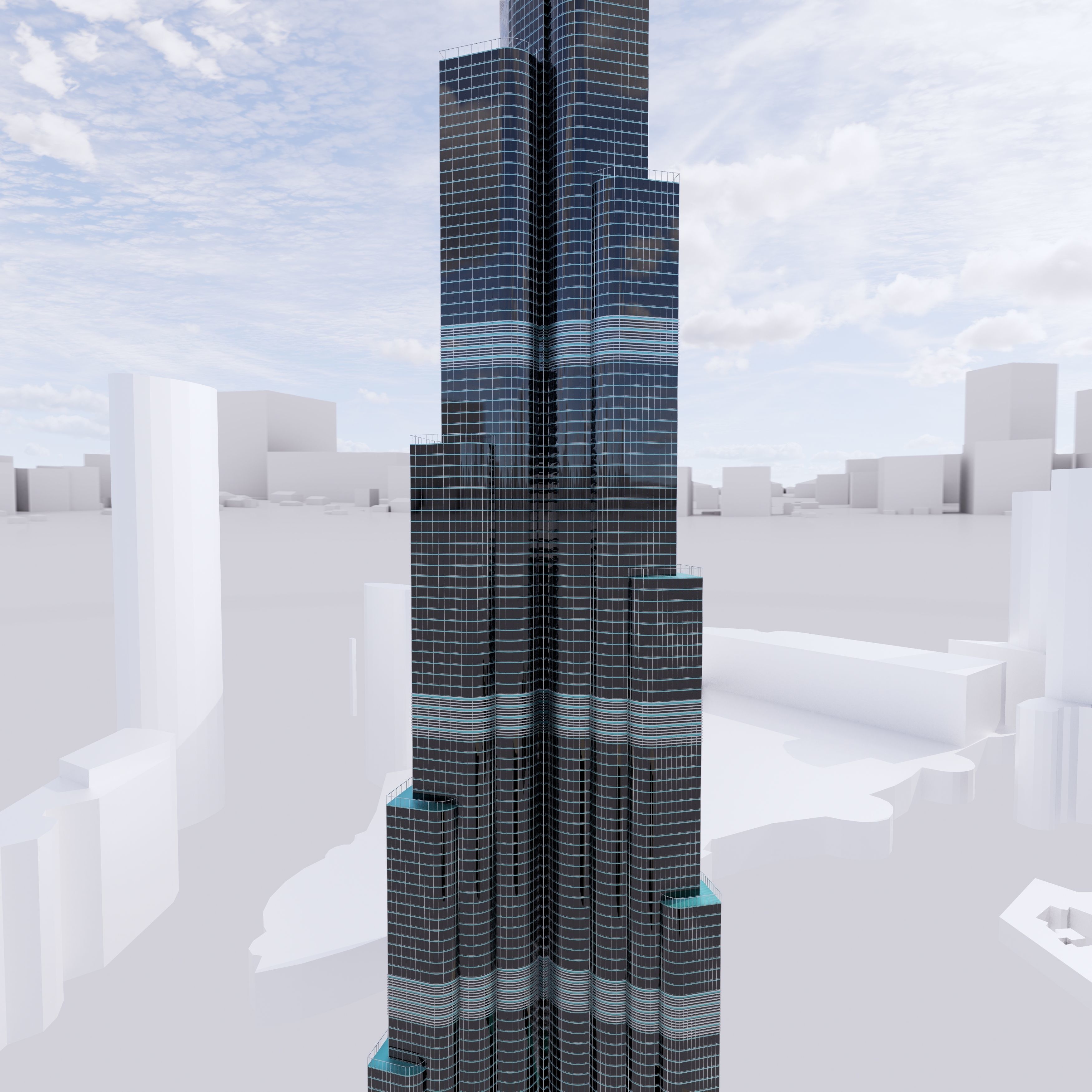 Burj Khalifa 3D model_5