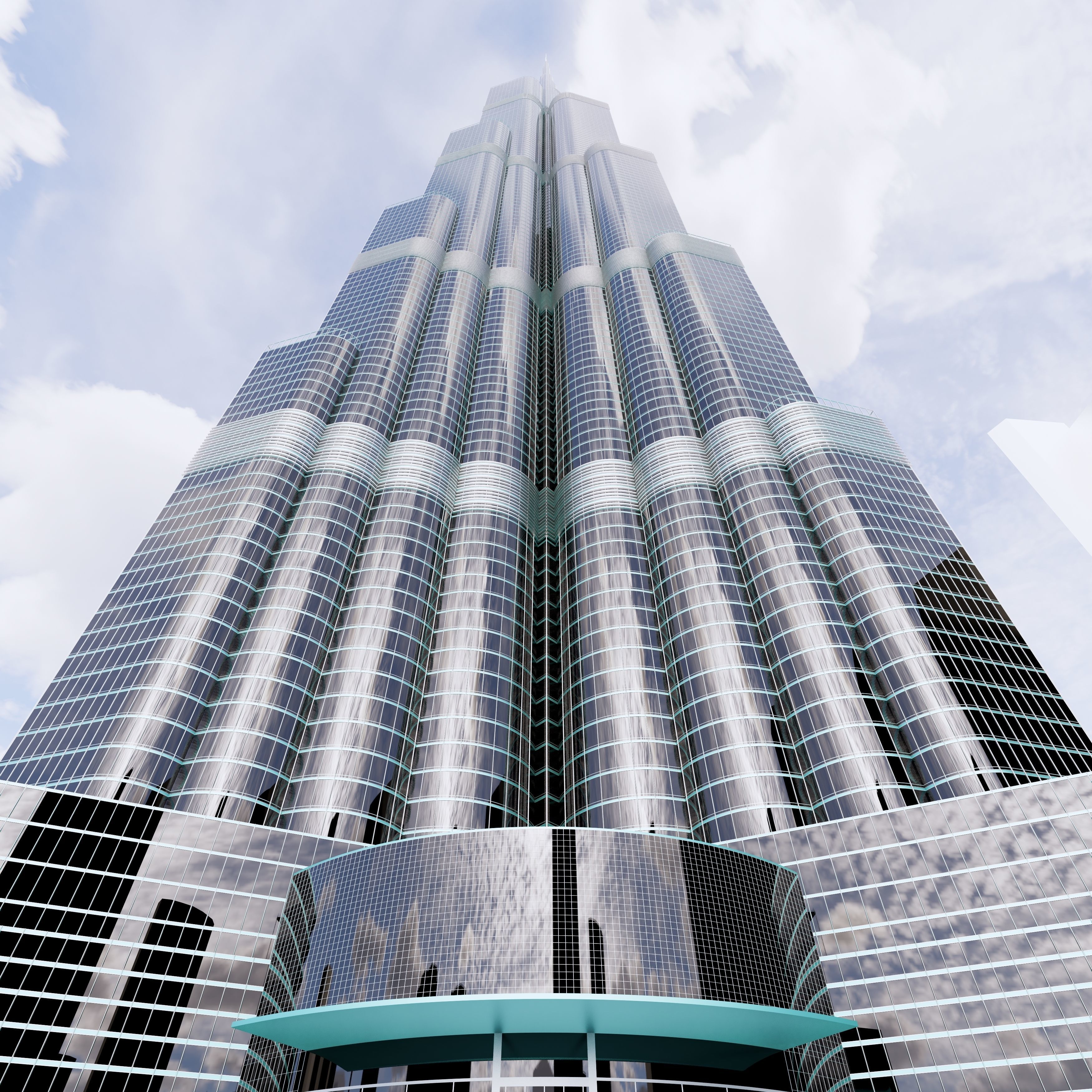 Burj Khalifa 3D model_8