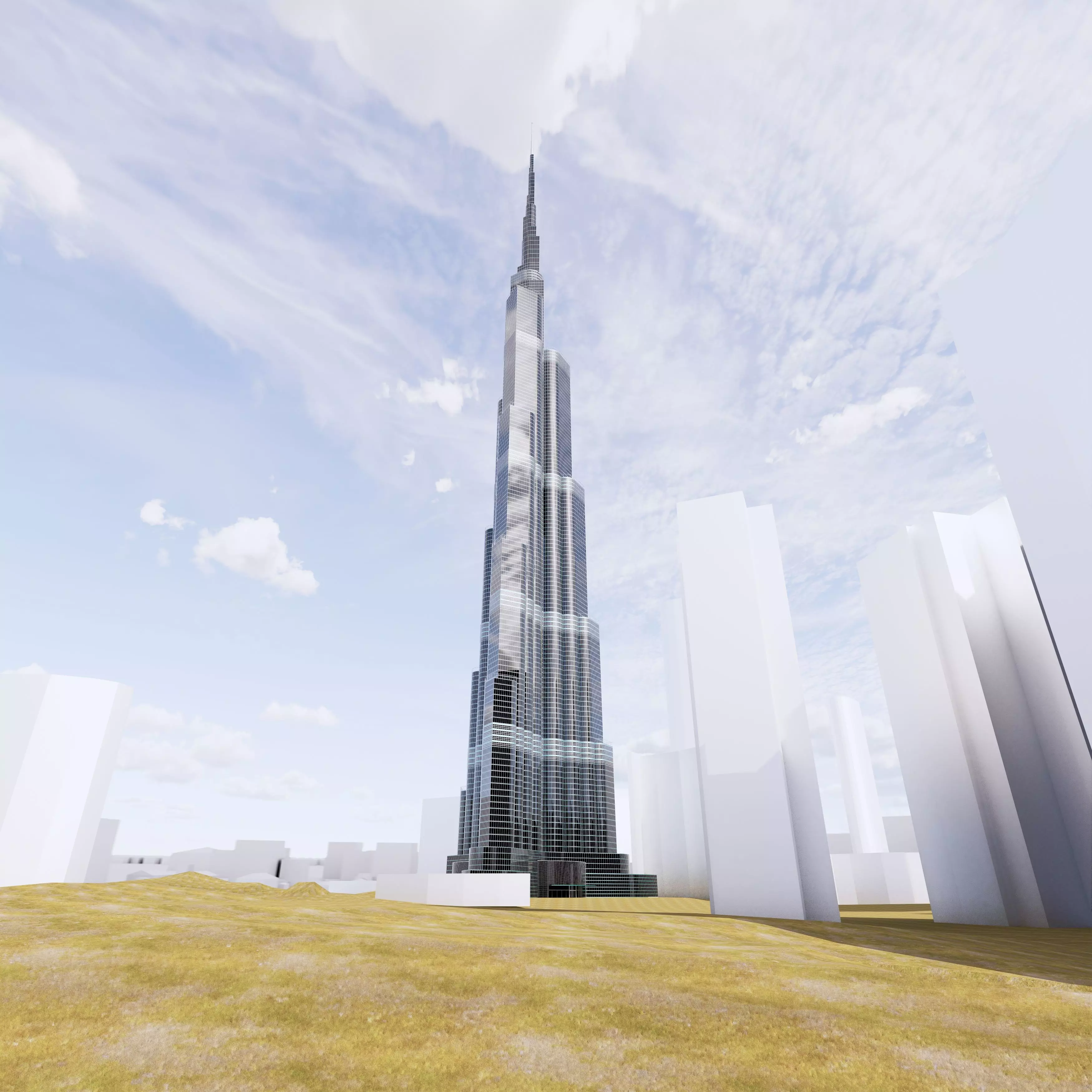 Burj Khalifa 3D model_0