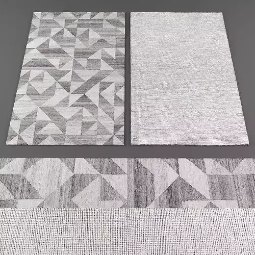 Rugs collection 231 Low-poly 3D model