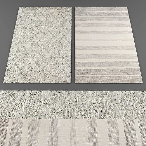 Rugs collection 232 Low-poly 3D model