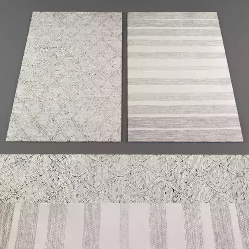 Rugs collection 232 Low-poly 3D model