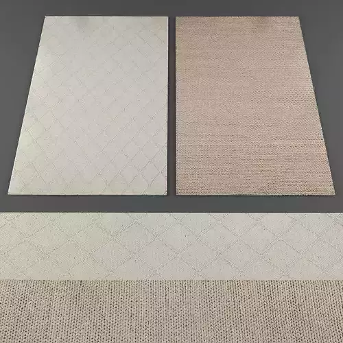 Rugs collection 233 Low-poly 3D model