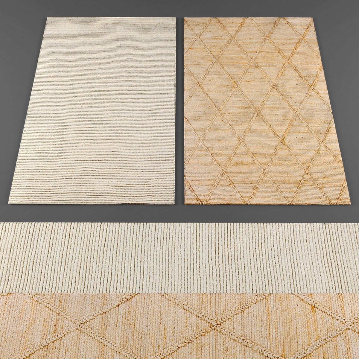 Rugs collection 234 Low-poly 3D model_2