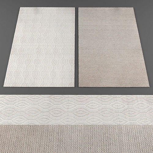 Rugs collection 234 Low-poly 3D model