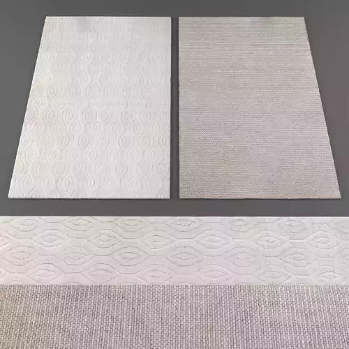 Rugs collection 234 Low-poly 3D model