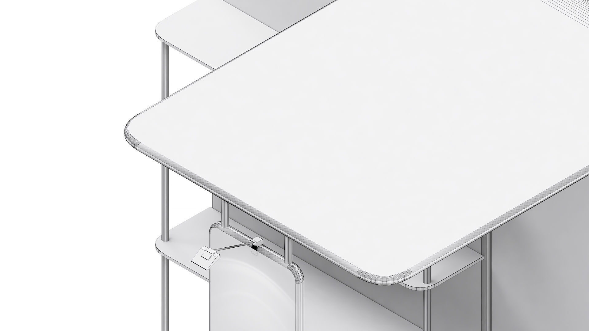 Exhibition booth 10x10ft 3DM004 3D model_8