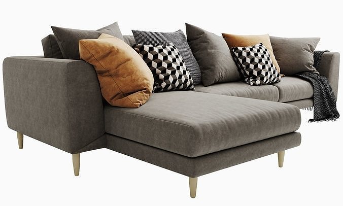 Boconcept FArgo 2 chaise lounge 3D model 6