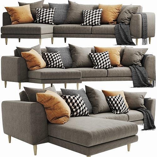 Boconcept FArgo 2 chaise lounge 3D model 4