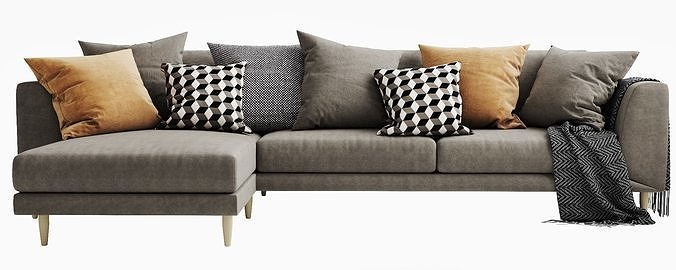 Boconcept FArgo 2 chaise lounge 3D model 5