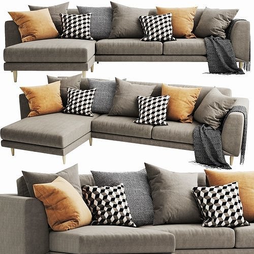 Boconcept FArgo 2 chaise lounge 3D model 2