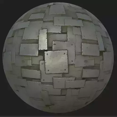 Stylized metal plates