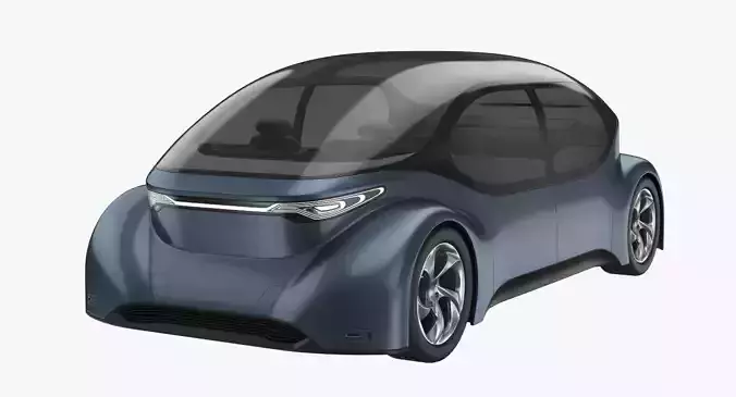 Self-Driving Car Concept 3D model