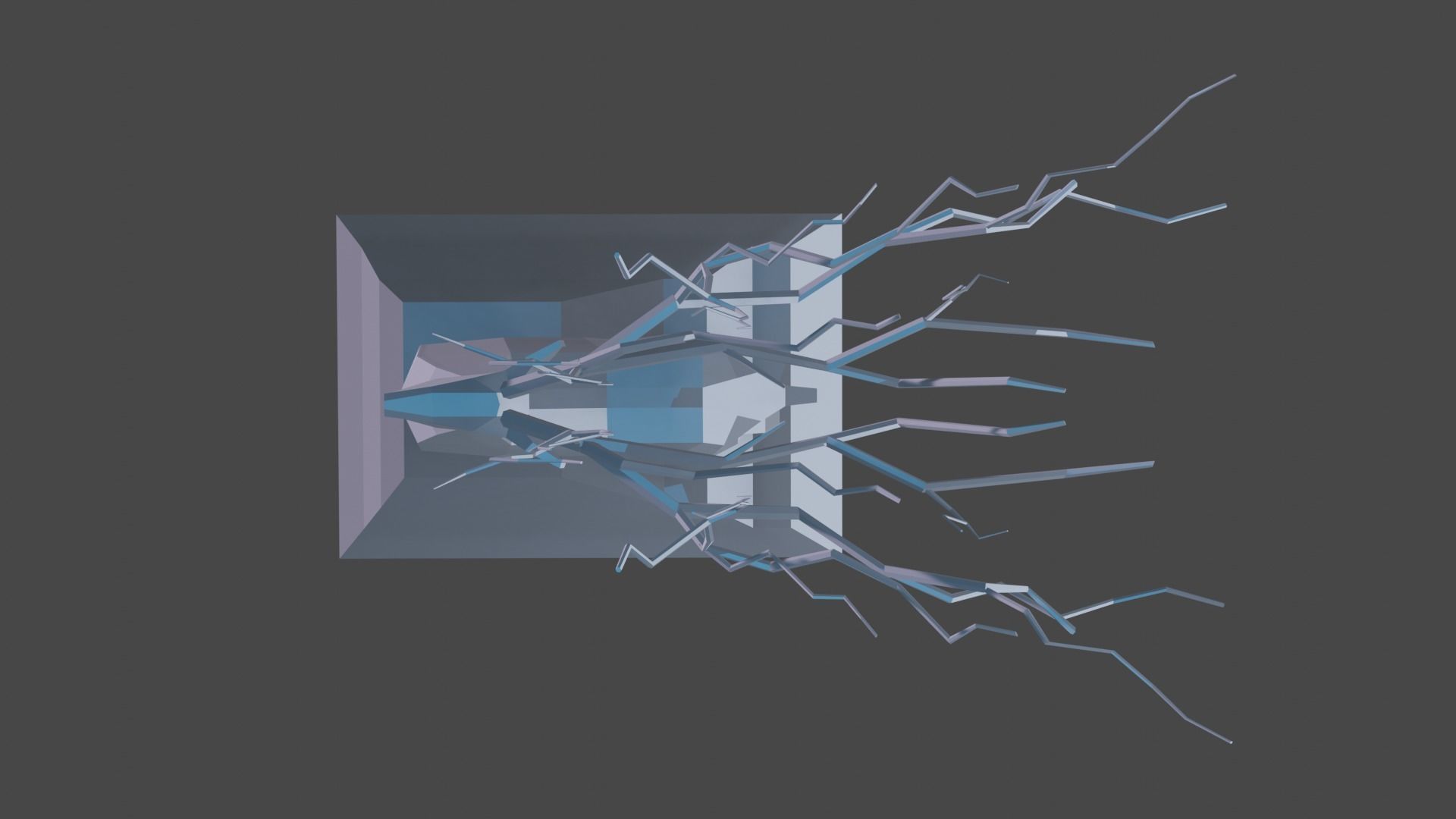 Deer Statue Low-Poly Low-poly 3D model_6