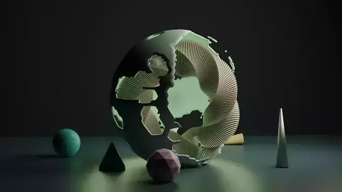Cool abstract design 3D model