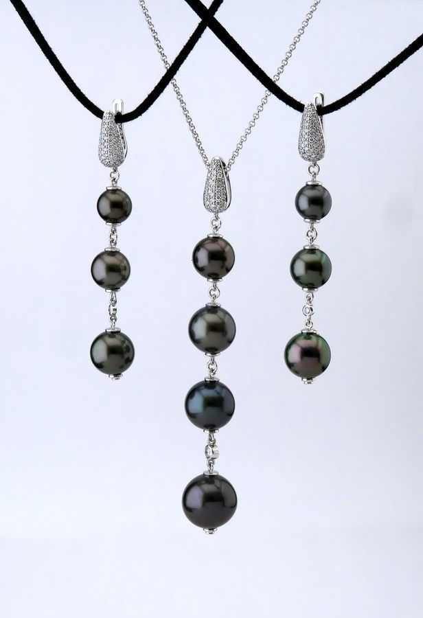 Classic Headset with Pearls 3D print model_1