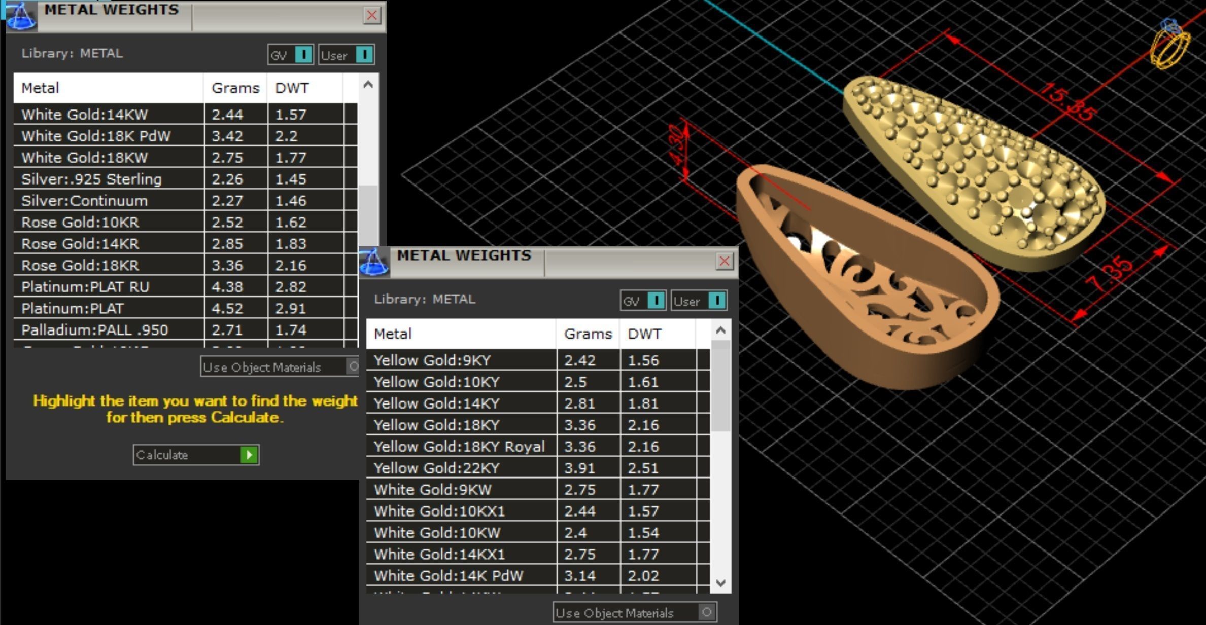 Classic Headset with Pearls 3D print model_7