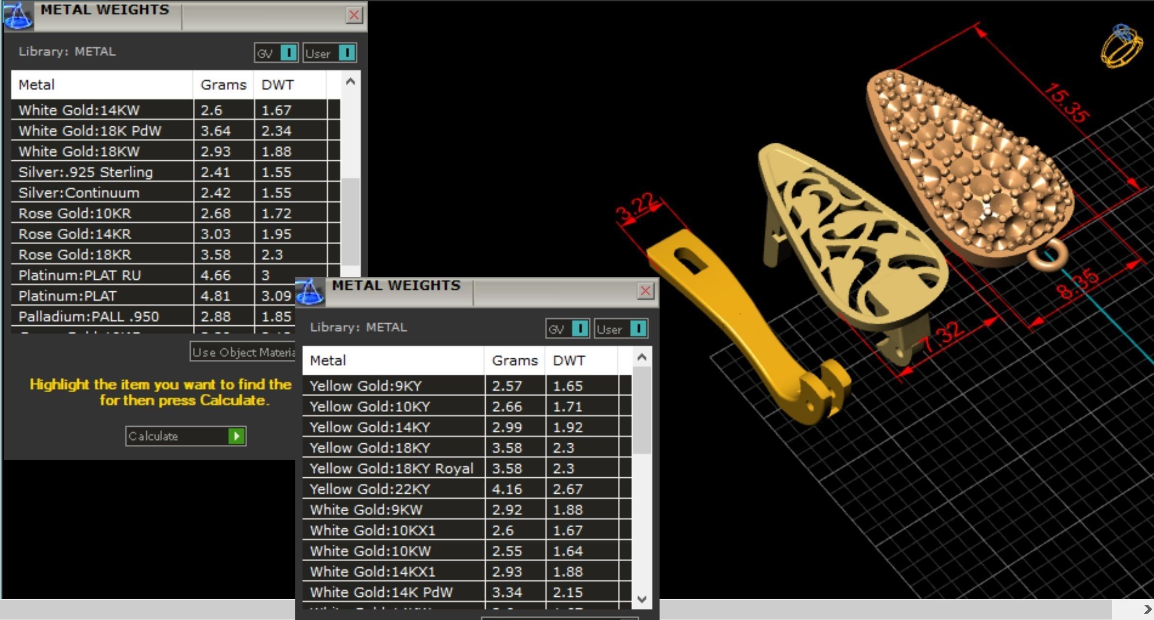 Classic Headset with Pearls 3D print model_10
