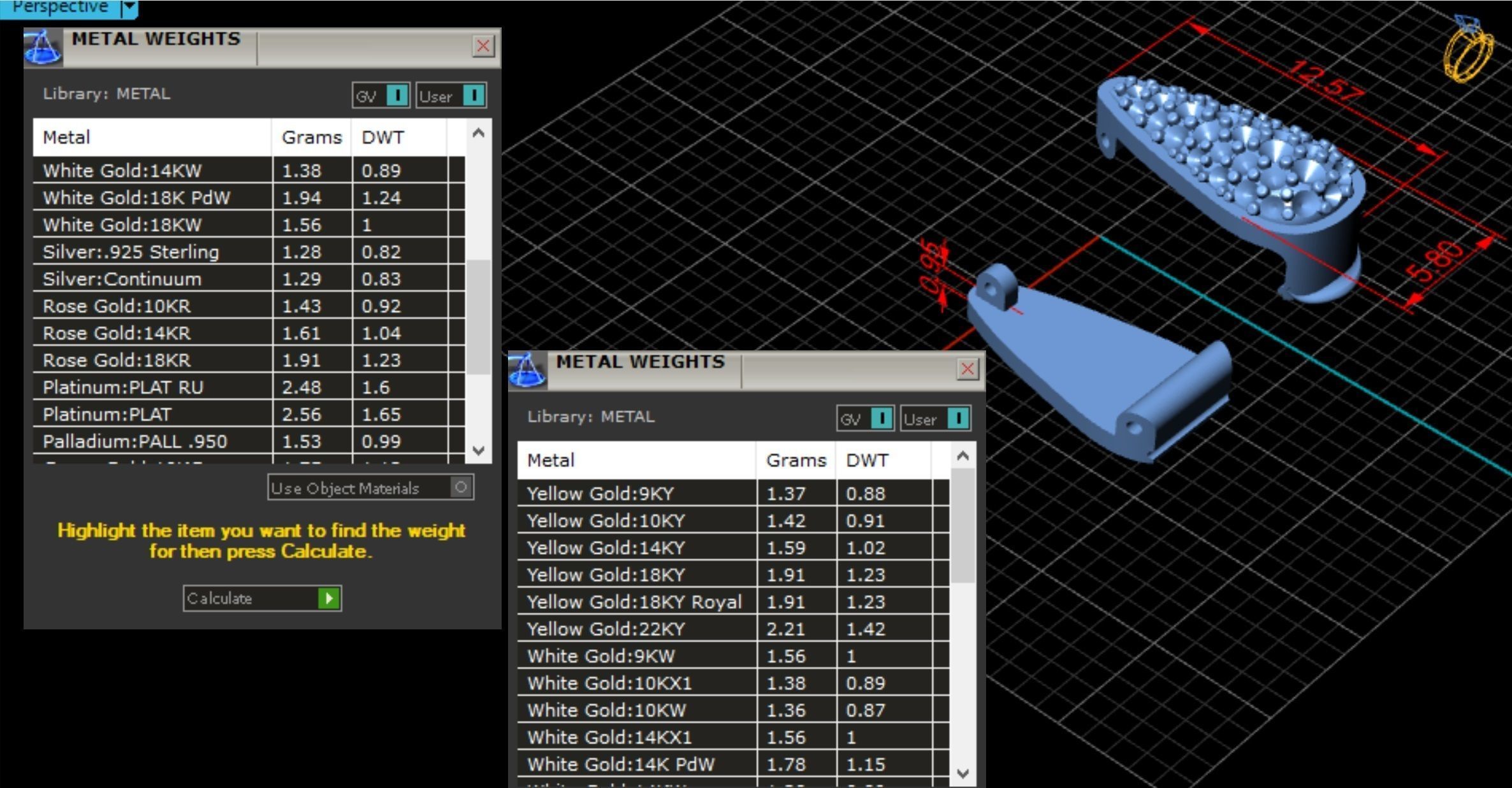 Classic Headset with Pearls 3D print model_9