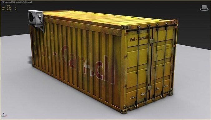 Container 3D model shipping 3D model