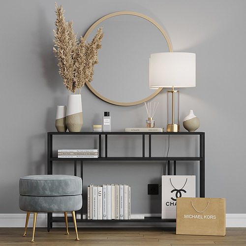West Elm Dressing table Profile 3D model