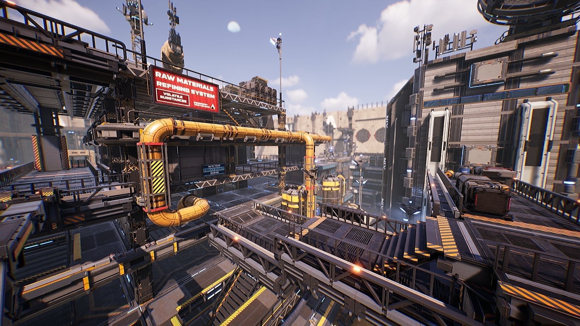Sci-Fi Industrial Base - Unreal project Low-poly 3D model_8
