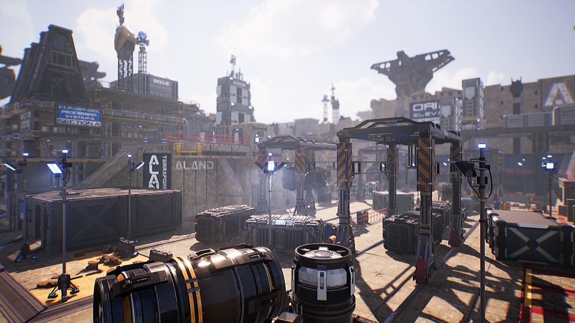 Sci-Fi Industrial Base - Unreal project Low-poly 3D model_12