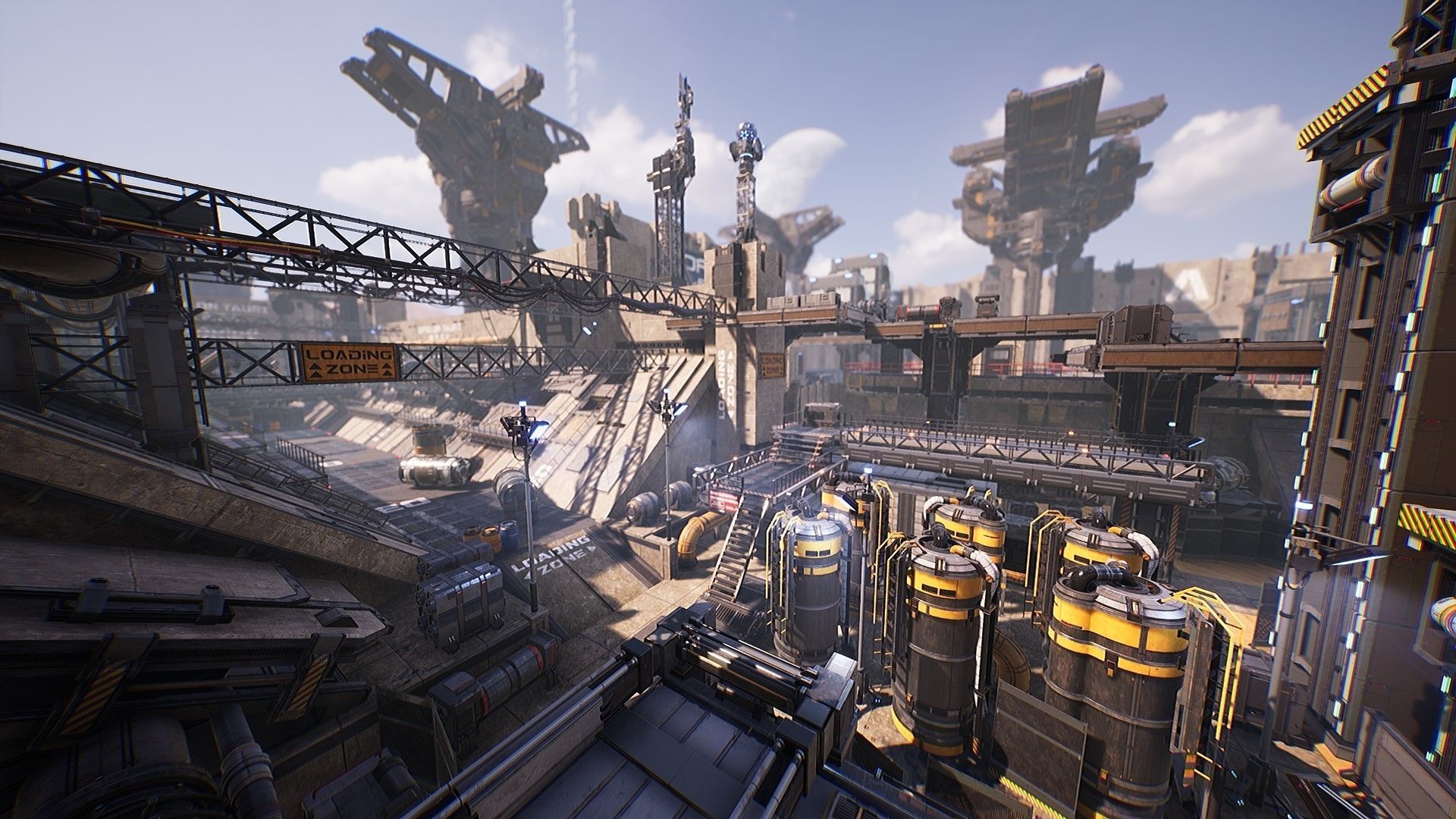 Sci-Fi Industrial Base - Unreal project Low-poly 3D model_14