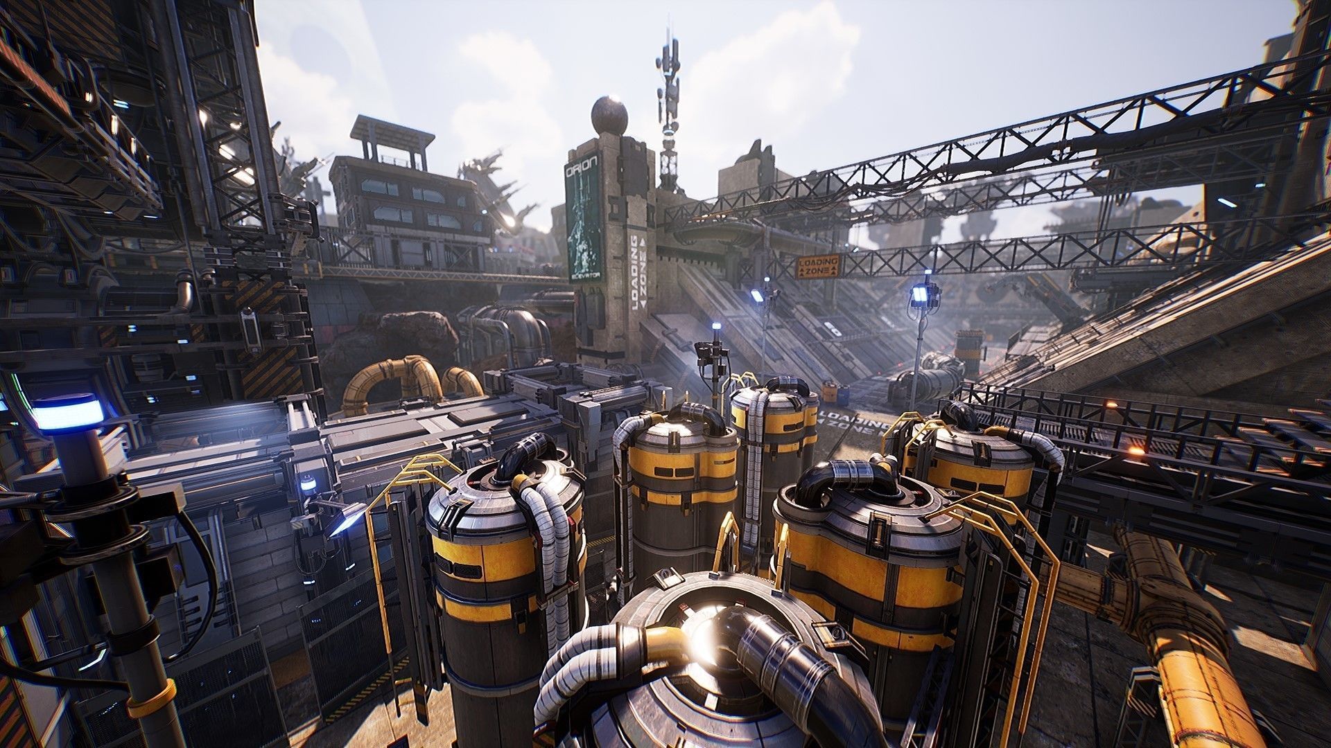 Sci-Fi Industrial Base - Unreal project Low-poly 3D model_6