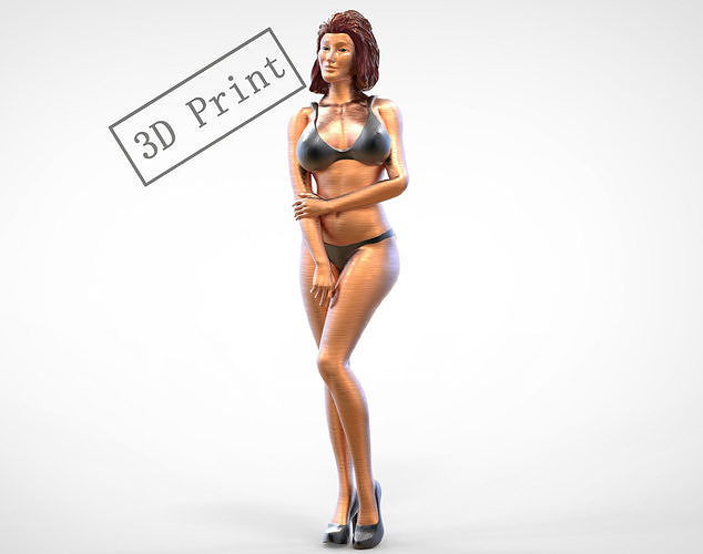 Pose N8 Attractive woman 1 64 miniature  3D print model