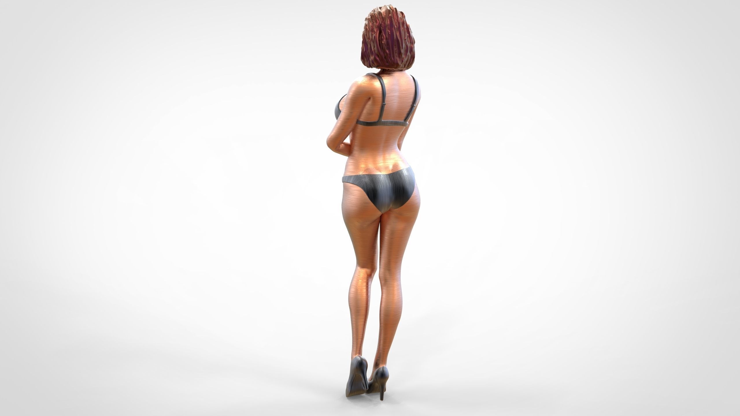 Pose N8 Attractive woman 1 64 miniature  3D print model_19
