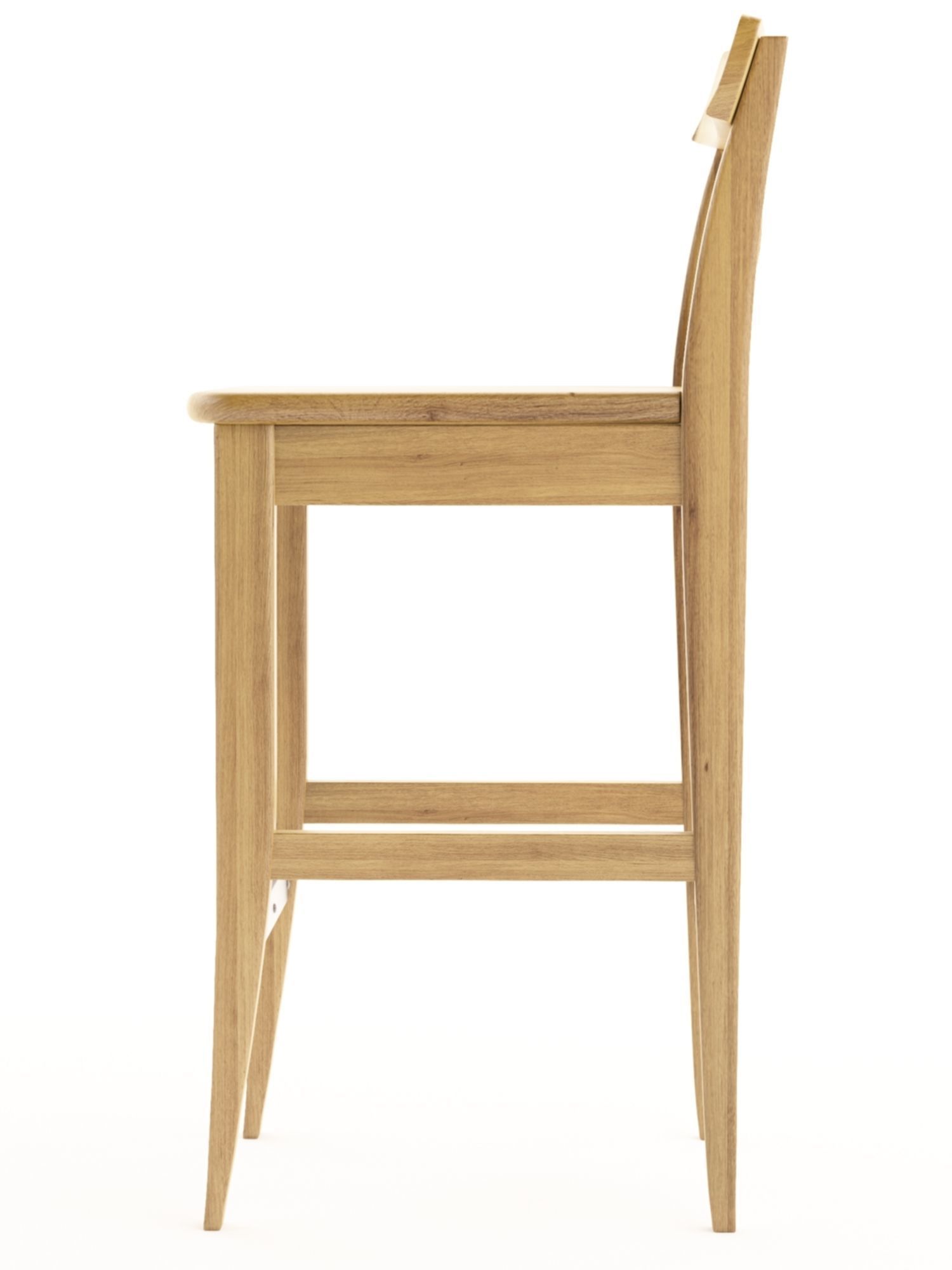 Ingolf IKEA Wooden Stool 3D model_5
