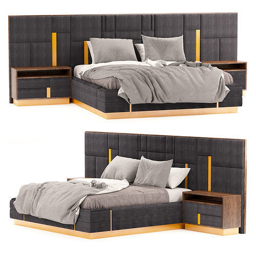 Visionnaire Beloved Double Bed 3D model