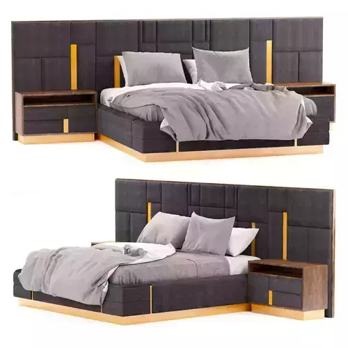 Visionnaire Beloved Double Bed 3D model