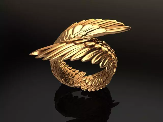 angel wings 3d jewellery 3D print model_0
