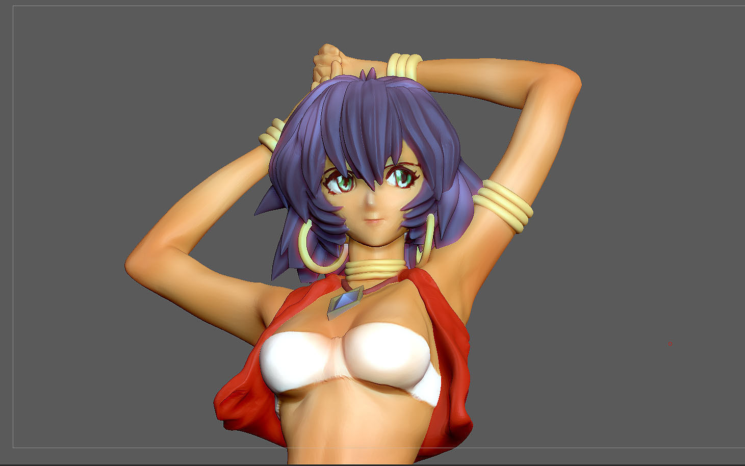 NADIA STATUE ANIMATION ANIME CHARACTER 3D print model_2