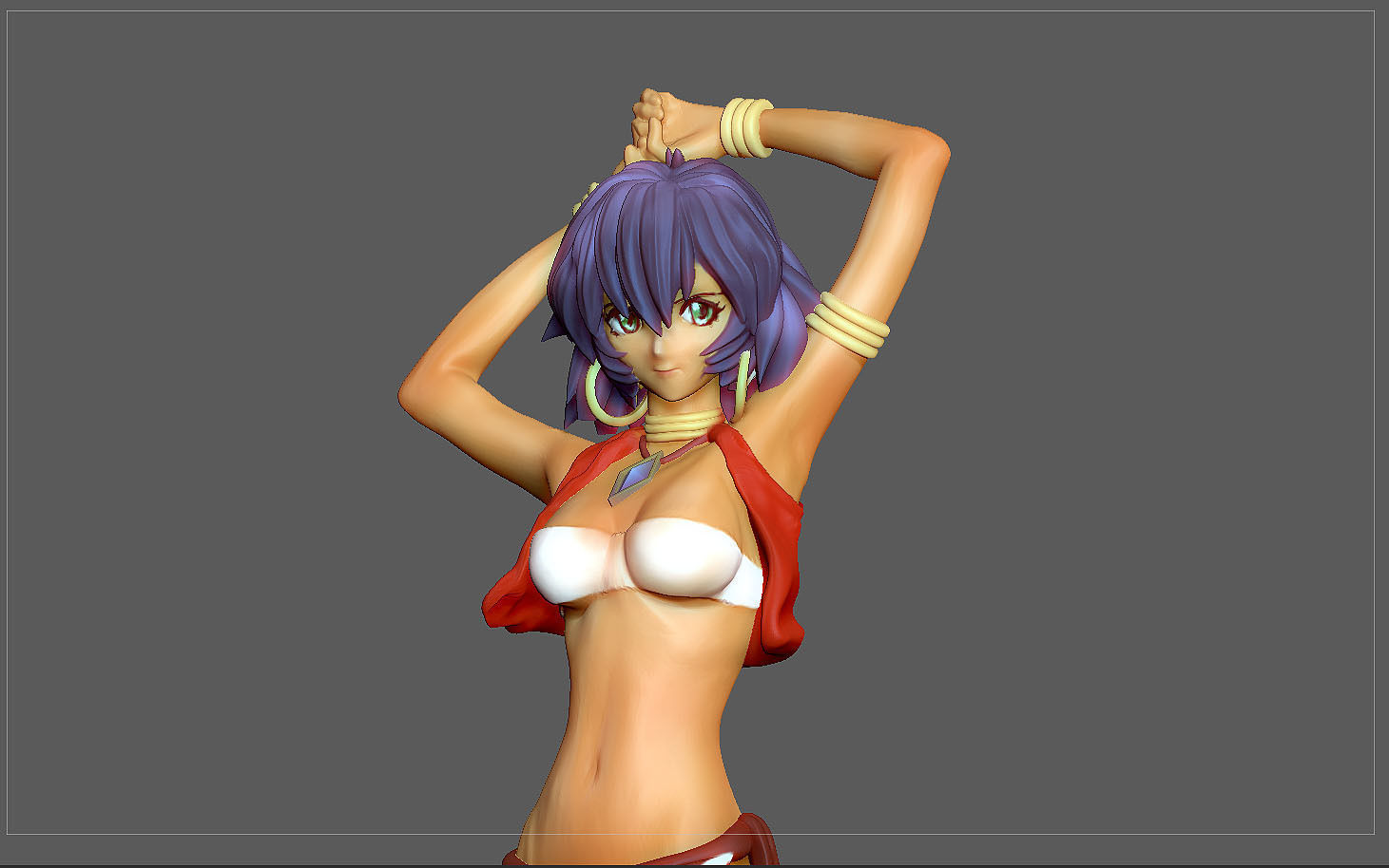 NADIA STATUE ANIMATION ANIME CHARACTER 3D print model_9