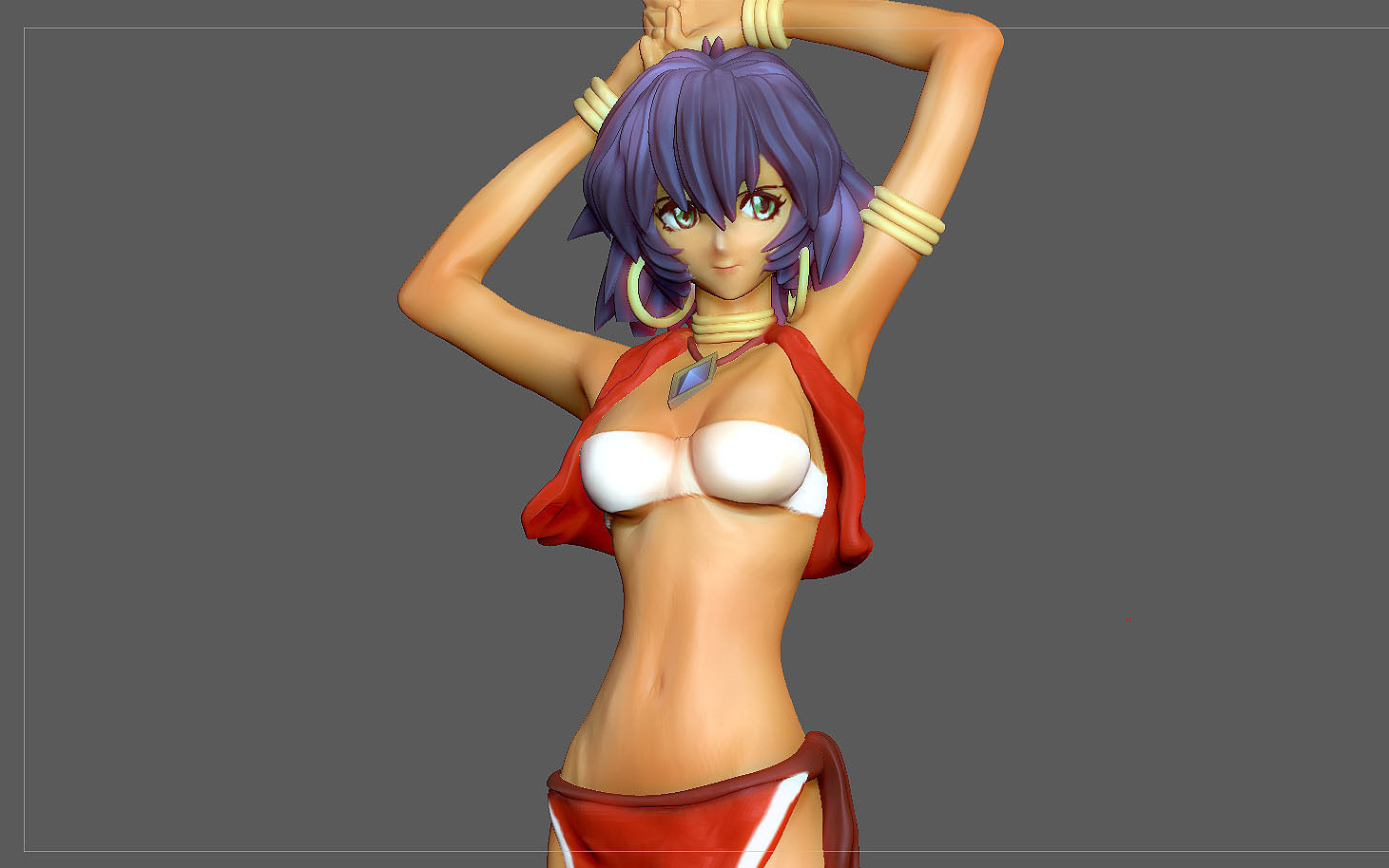 NADIA STATUE ANIMATION ANIME CHARACTER 3D print model_1