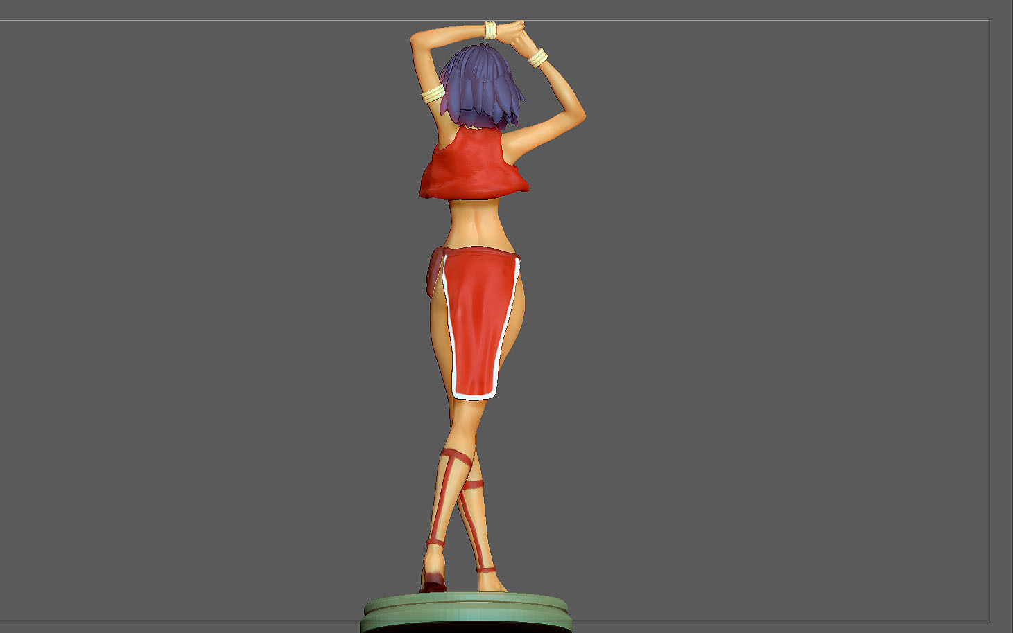 NADIA STATUE ANIMATION ANIME CHARACTER 3D print model_6