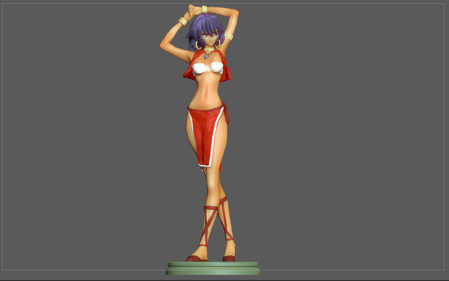 NADIA STATUE ANIMATION ANIME CHARACTER 3D print model_3