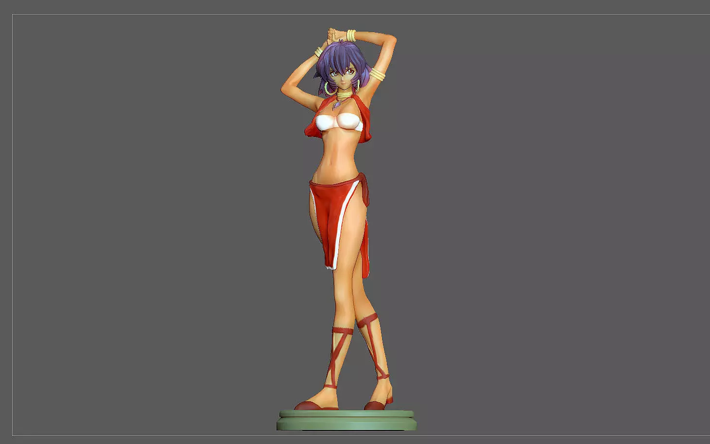 NADIA STATUE ANIMATION ANIME CHARACTER 3D print model_0
