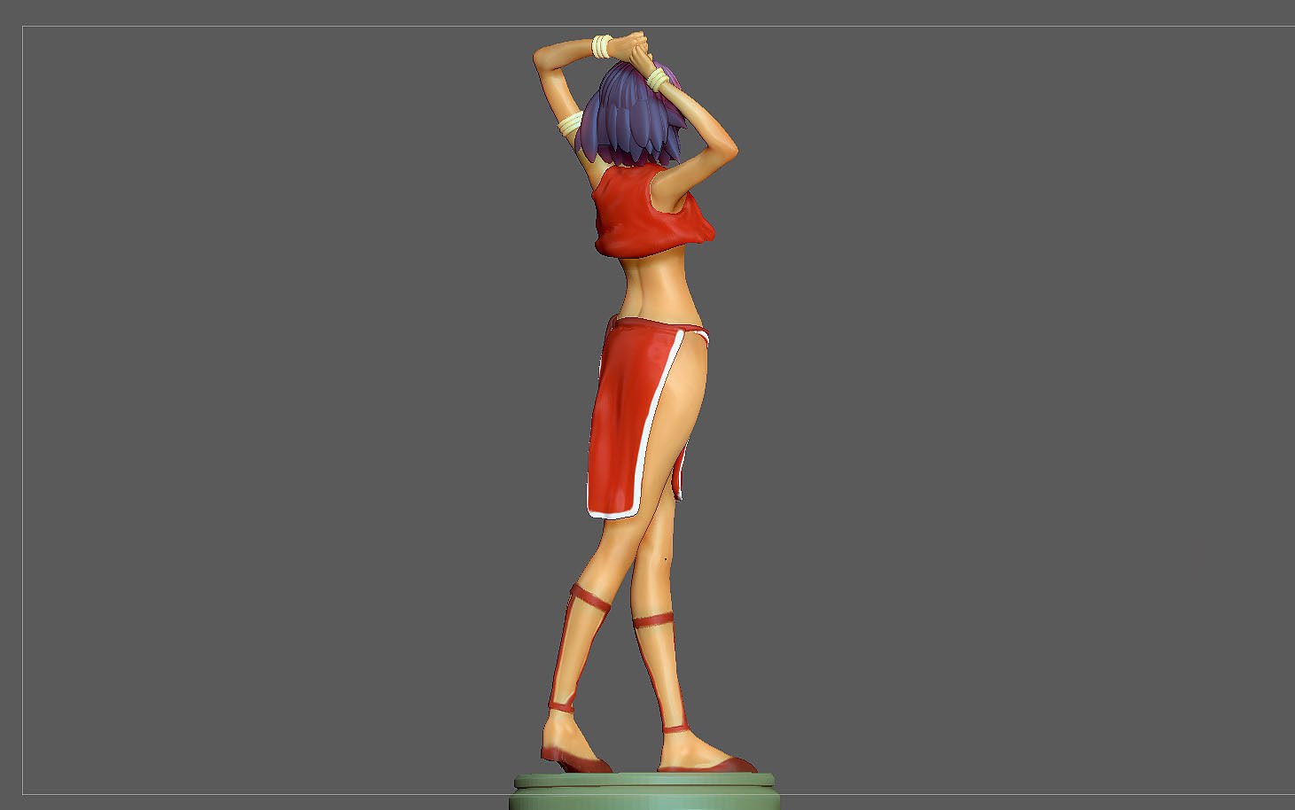 NADIA STATUE ANIMATION ANIME CHARACTER 3D print model_7