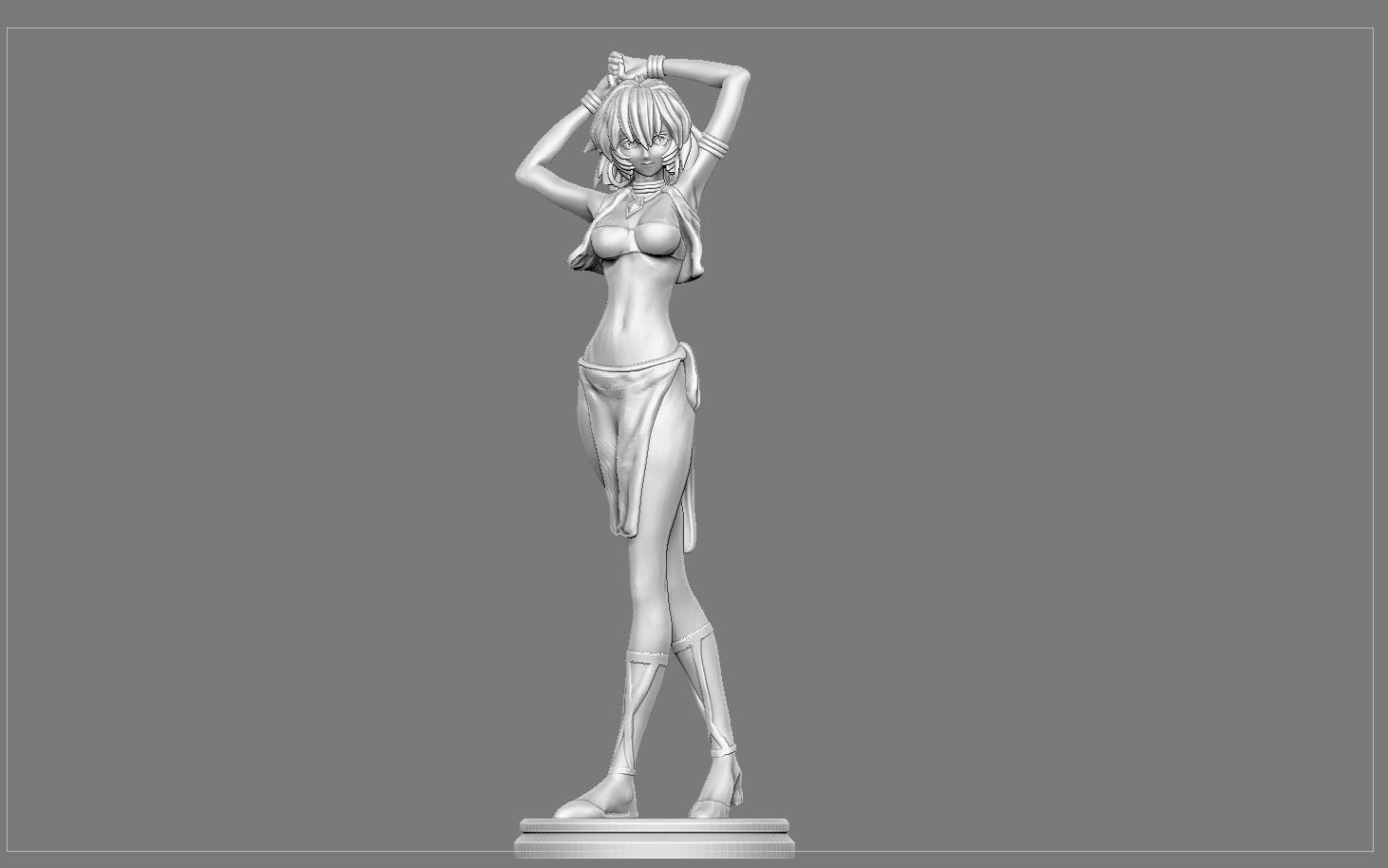 NADIA STATUE ANIMATION ANIME CHARACTER 3D print model_10