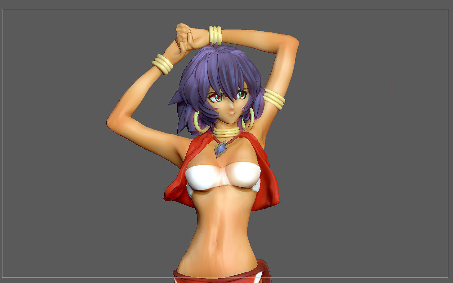 NADIA STATUE ANIMATION ANIME CHARACTER 3D print model_8