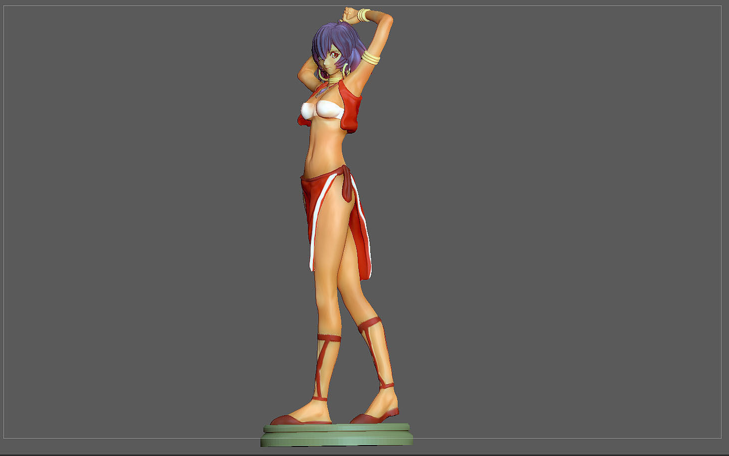 NADIA STATUE ANIMATION ANIME CHARACTER 3D print model_4
